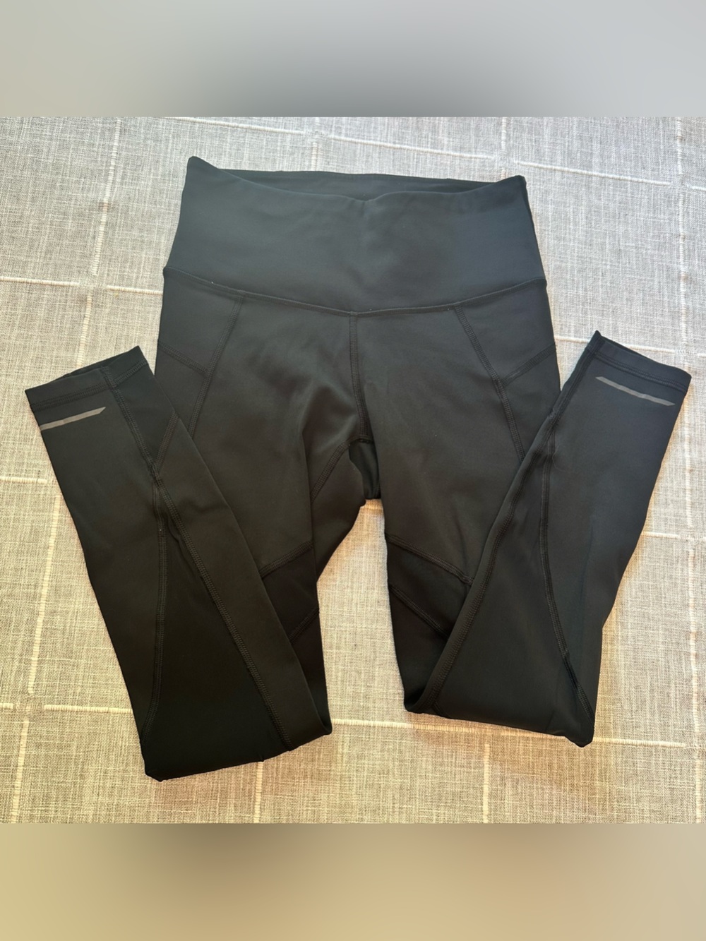 Athleta Leggings Women XS Black Mesh Reflective Running Gorpcore Streetwear